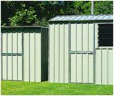 , size of the garden shed, build the shed behind the building 