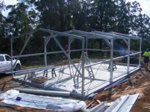steel shed portal frames