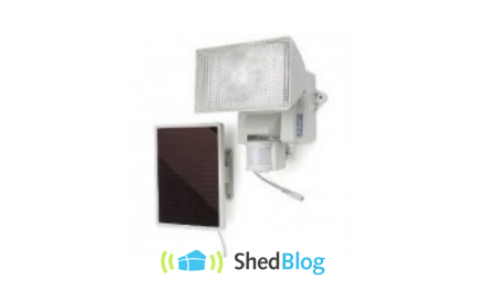 Add a Solar powered Security light to your shed