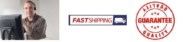 service shipping and quality guarantee banner