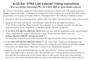 shedblog XTRA-LOK External” Fitting instructions