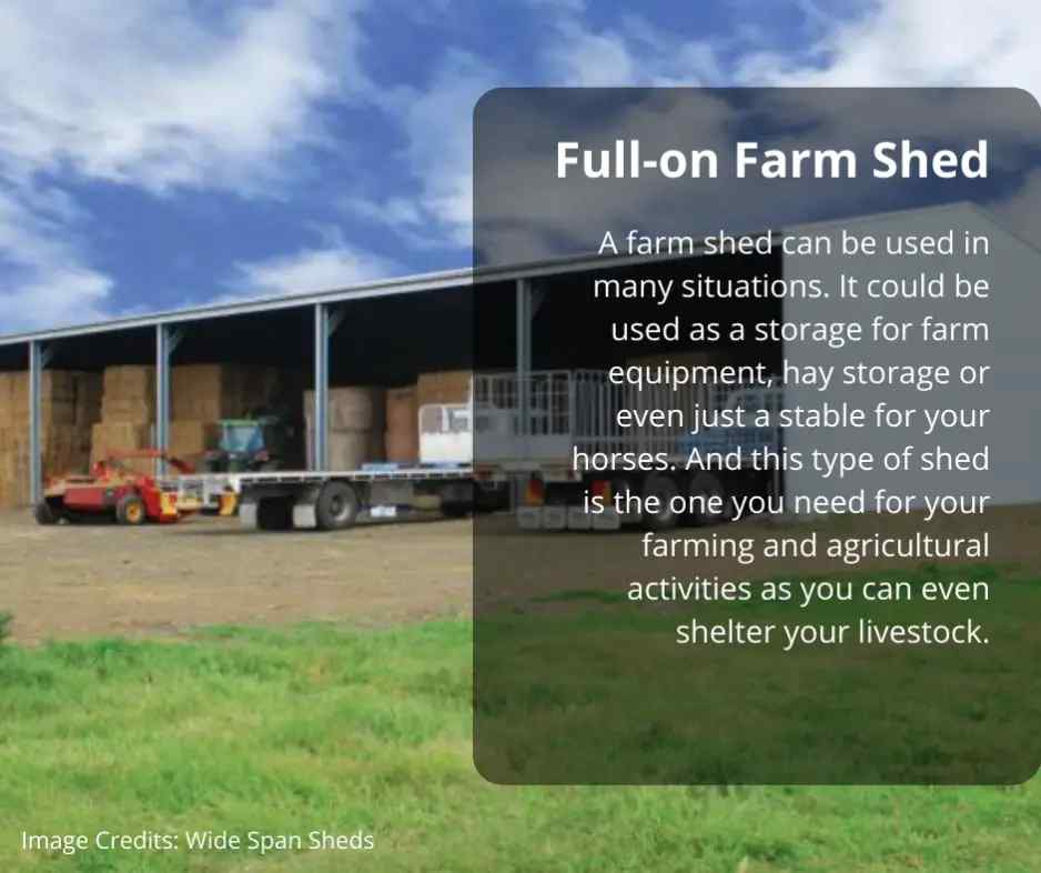 full on farm shed