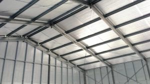 Insulated steel shed