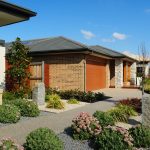 Suburban street with new modern houses