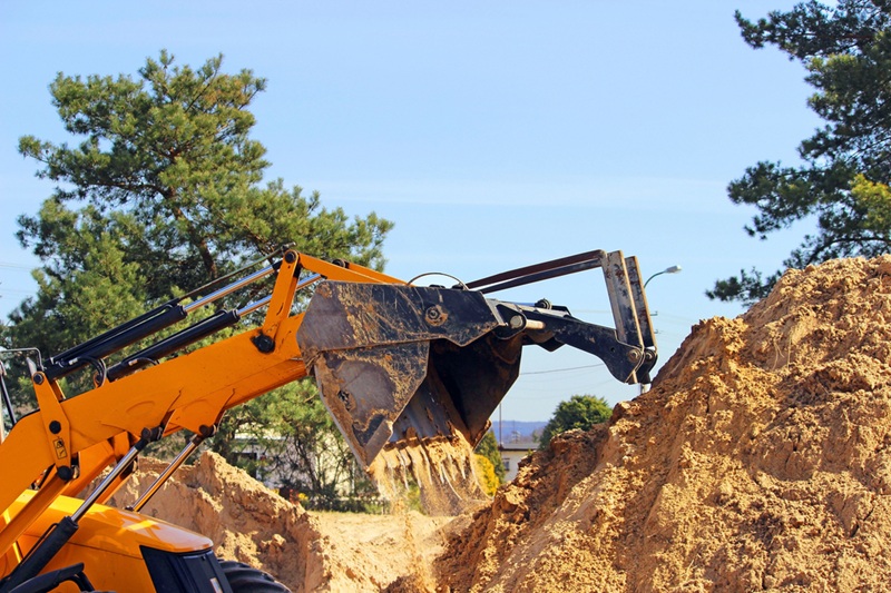 Yellow excavator Yellow excavator