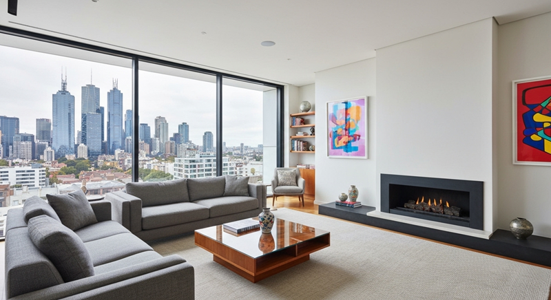 a modern living room a modern living room