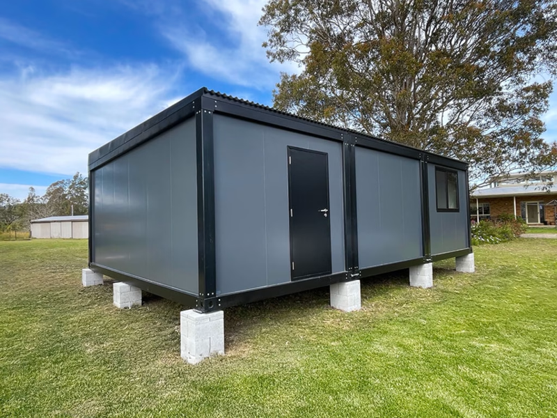 shed kit home installed