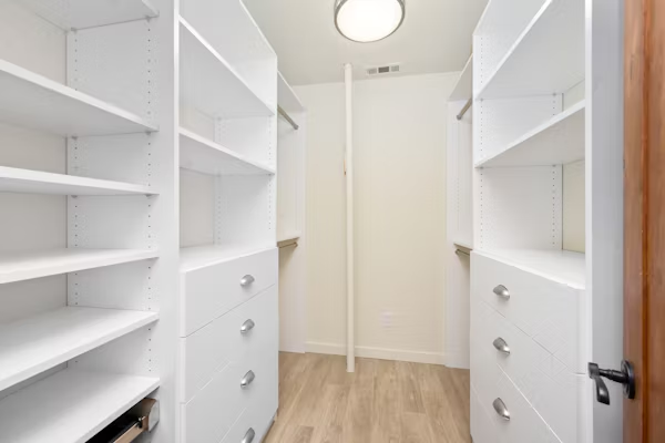 storage room with cabinets