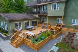 home with cool backyard