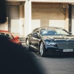 car parked in front of a building