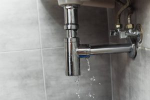 damaged steel pipe bathroom