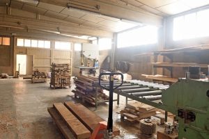 Industrial woodworking workshop