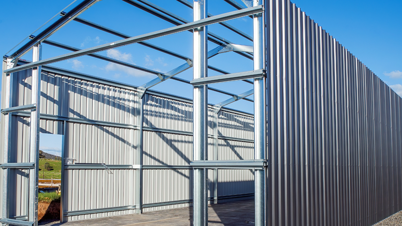 steel shed frame