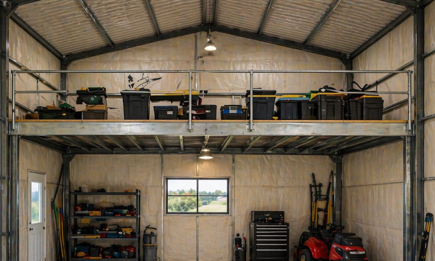 What Is a Mezzanine Floor in a Steel Shed?