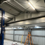 Mezzanine Floor Installed in a steel shed