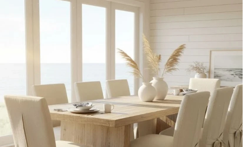 Coastal Style Dining Area Decor