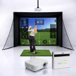 Premium Indoor Home Golf Simulator Setup