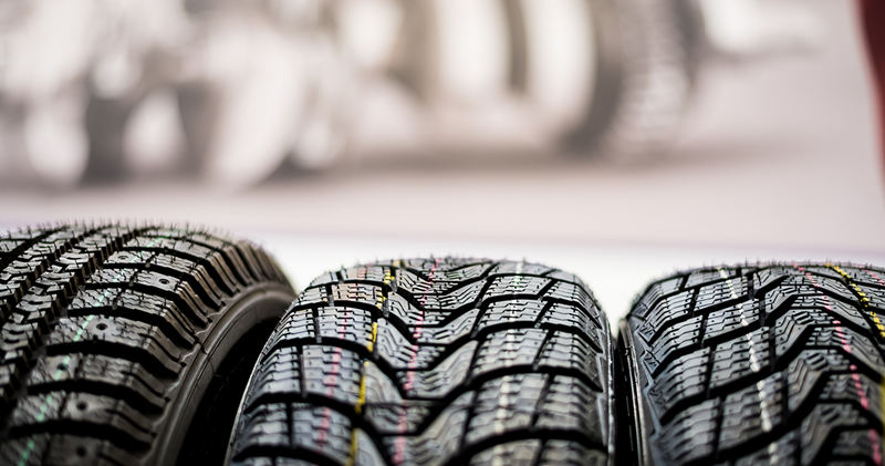 Close-up of a tire
