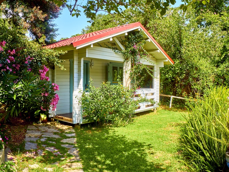 Country style wooden bungalow. Country style wooden bungalow