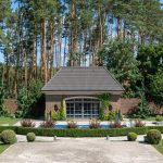 Luxurious Poolhouse Estate Surrounded by Forest Pines