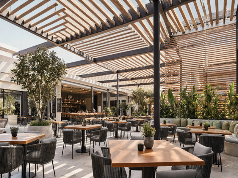 Modern Outdoor Restaurant Patio