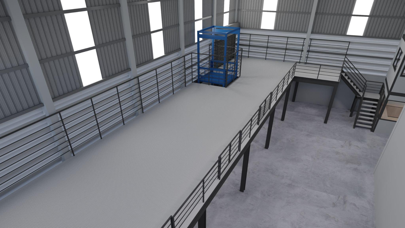 3D mezzanine floor concept