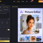 AI Picture Editor Web Dashboard Interface