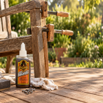 Gorilla Glue Wood Repair on Wooden Chair
