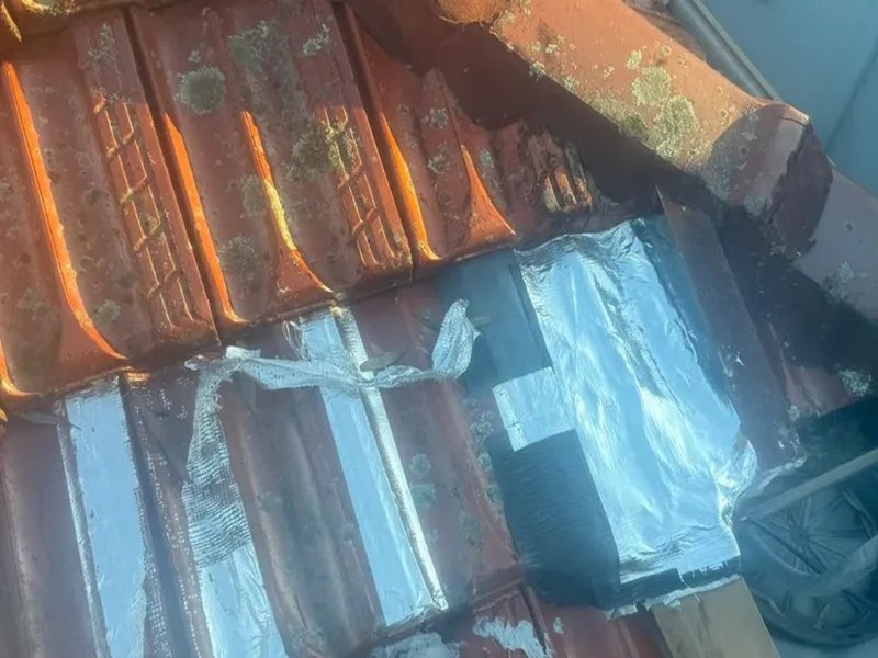 leak found foil tape patch