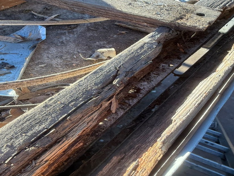 rotted battens water damage